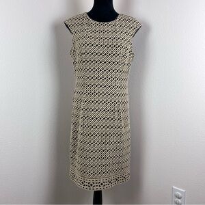 Eliza J Dress Womens Twelve Sheath Sleeveless Jacquard Tweed Brocade Office